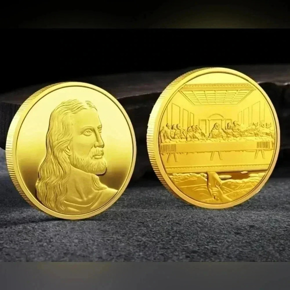 Jesus gold coin last supper - Picture 2 of 2